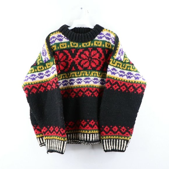 Vintage Rockabilly Wool Hand Knit Fair Sweater